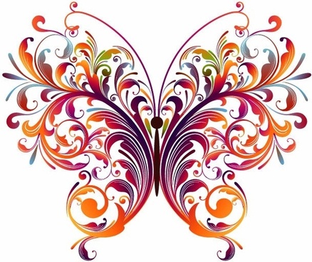 438x368 Butterfly Free Vector Download