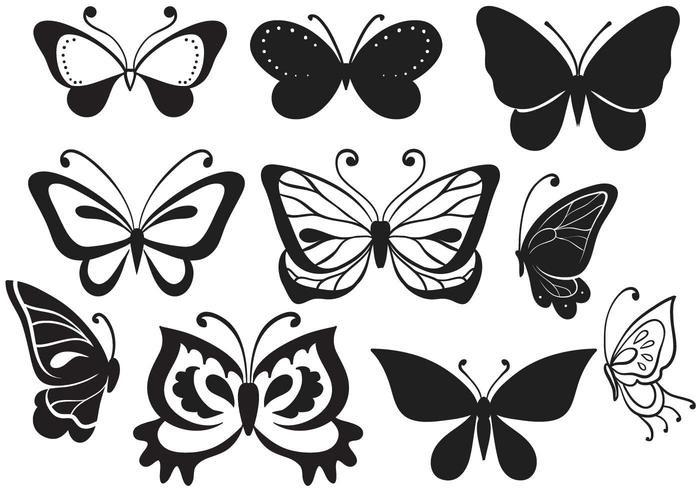 700x490 Free Butterflies Vectors