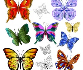 280x235 Butterflies Vector