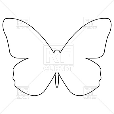 Butterfly Outline Vector Image Of Plants And Animals 400x400 Butterfly Outline Vector Image Of Plants And Animals