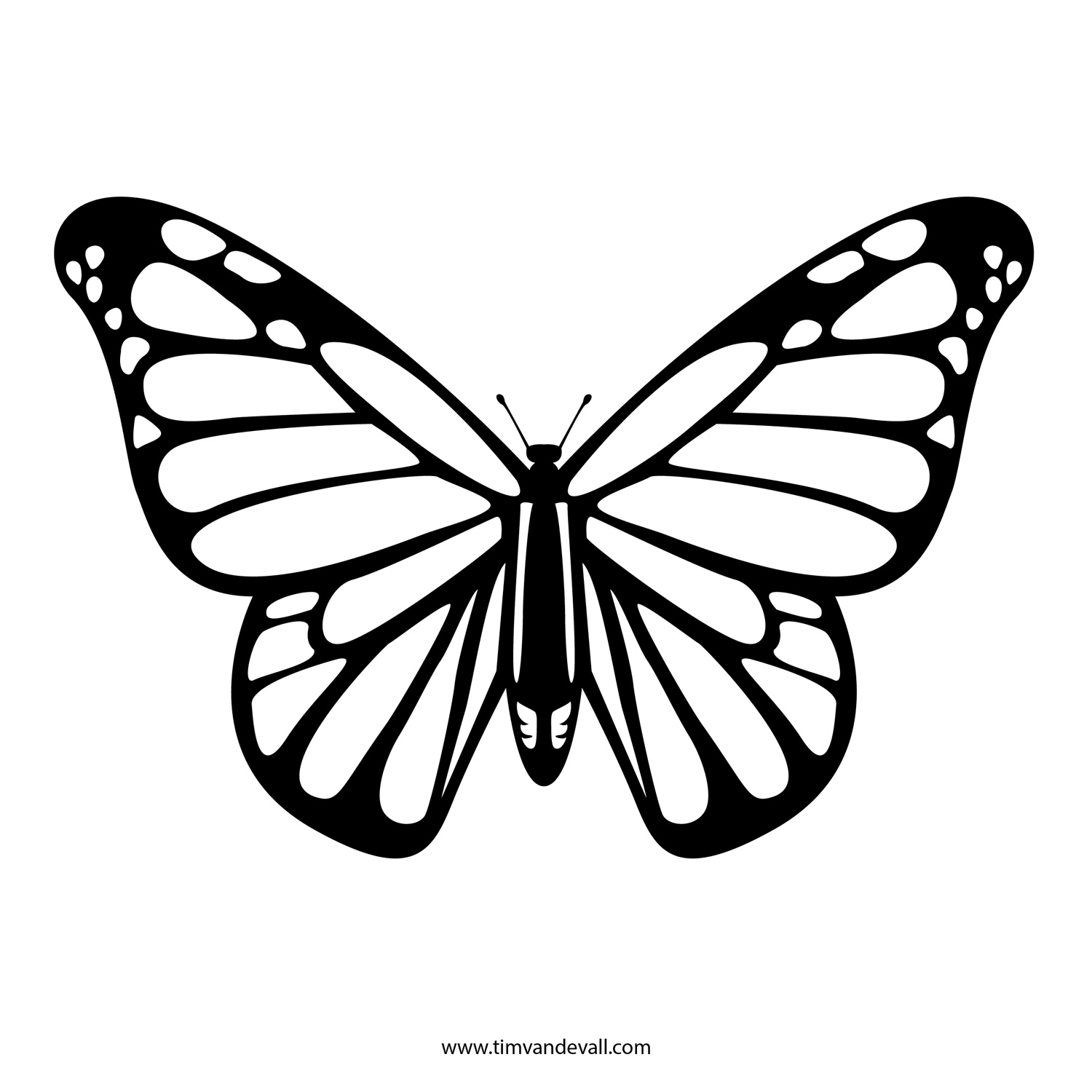 Butterfly Outline Free Butterfly Stencil Monarch Outline 1500x1500 Butterfly Outline Free Butterfly Stencil Monarch Outline