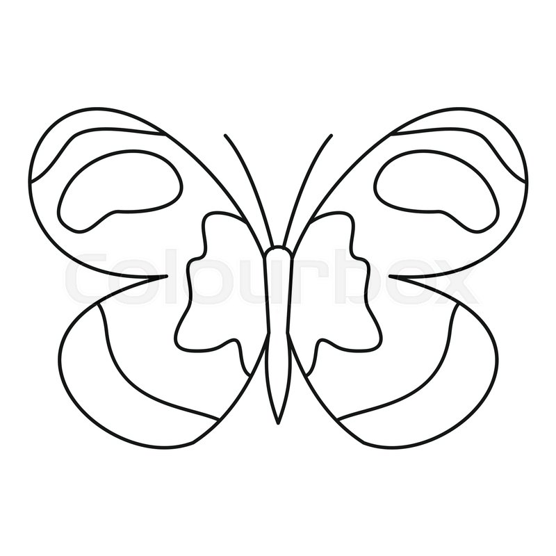 Figured Butterfly Icon Outline Stock Vector Colourbox 800x800 Figured Butterfly Icon Outline Stock Vector Colourbox
