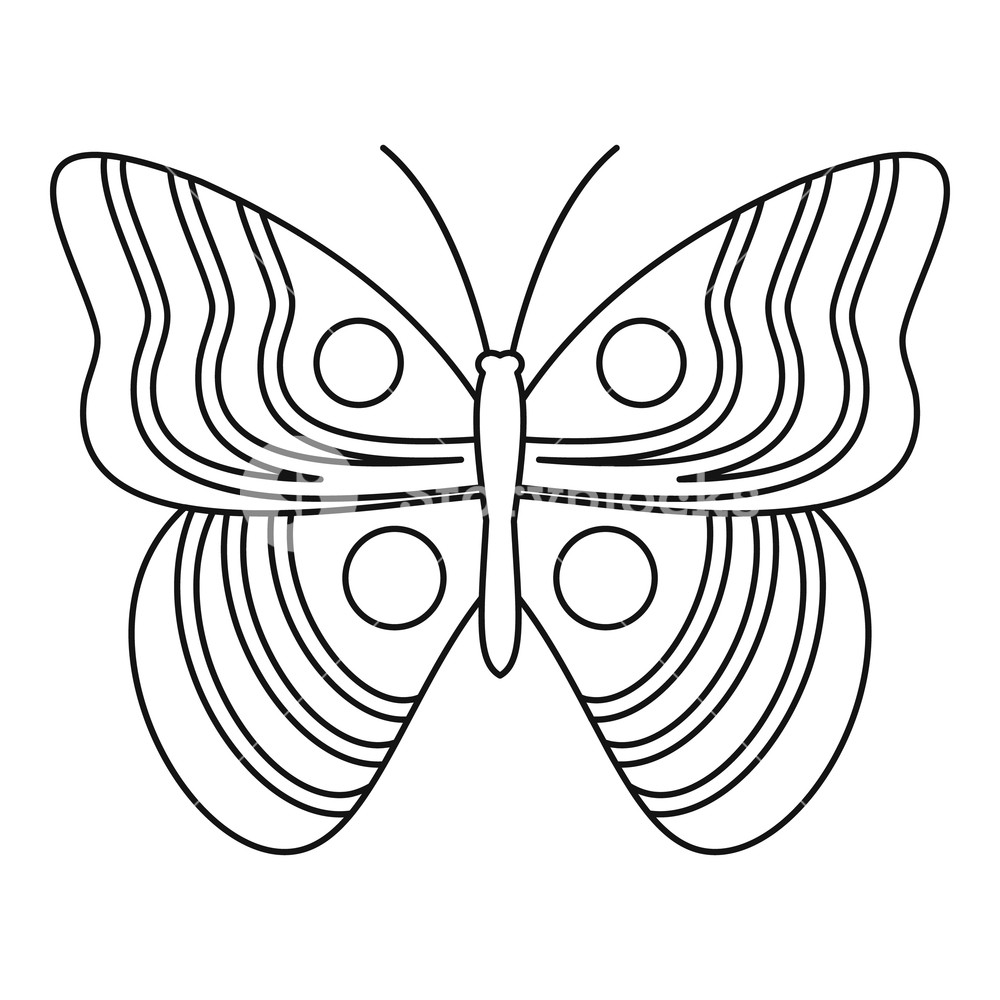 Light Butterfly Icon Outline Illustration Of Light Butterfly 1000x1000 Light Butterfly Icon Outline Illustration Of Light Butterfly