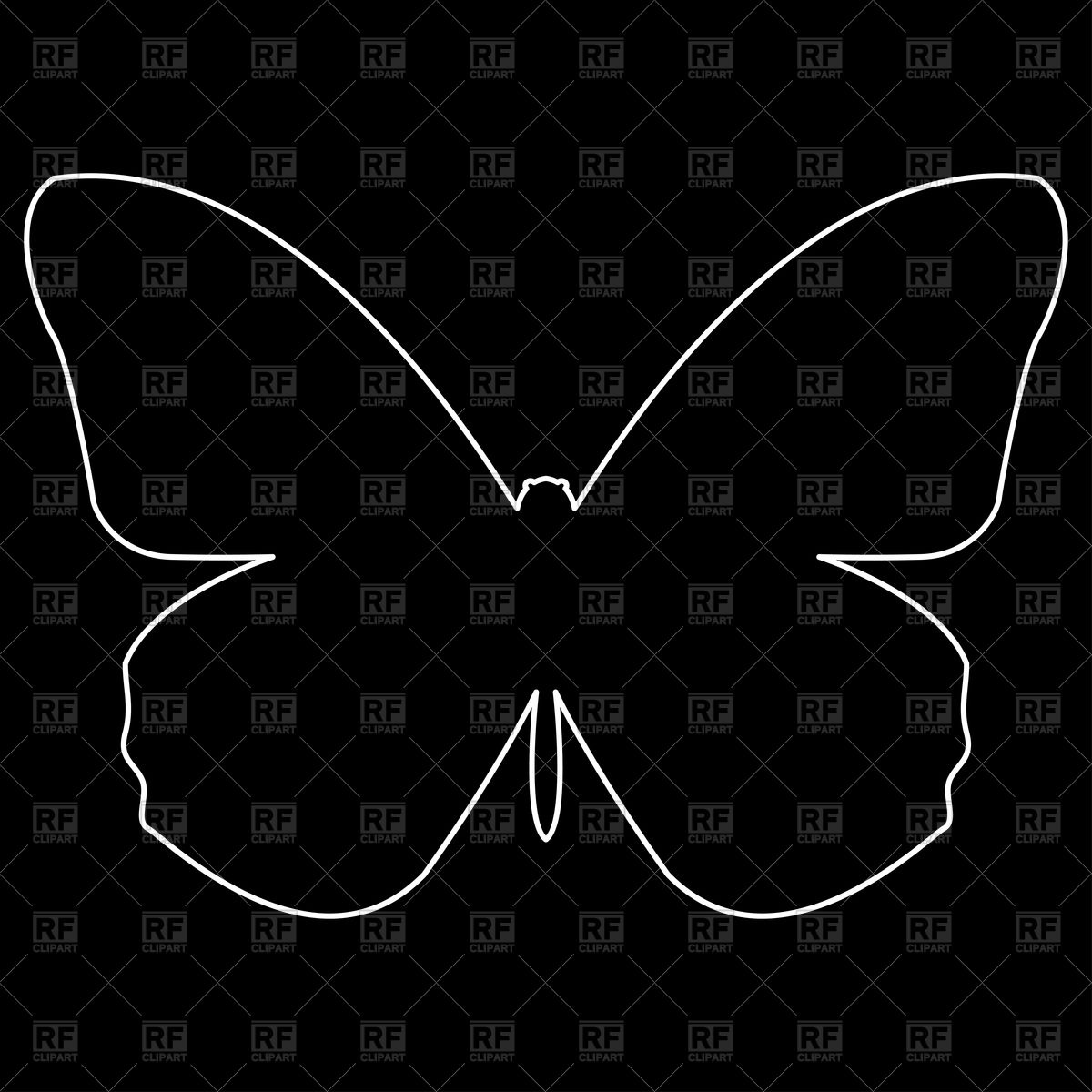 Outline Of Butterfly Vector Image Of Plants And Animals 1200x1200 Outline Of Butterfly Vector Image Of Plants And Animals