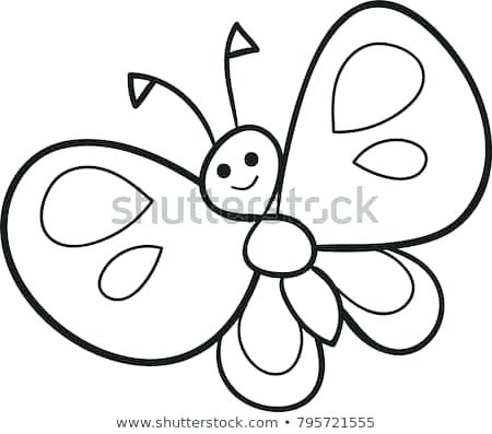 Butterfly Vector Outline at Vectorified.com | Collection of Butterfly ...
