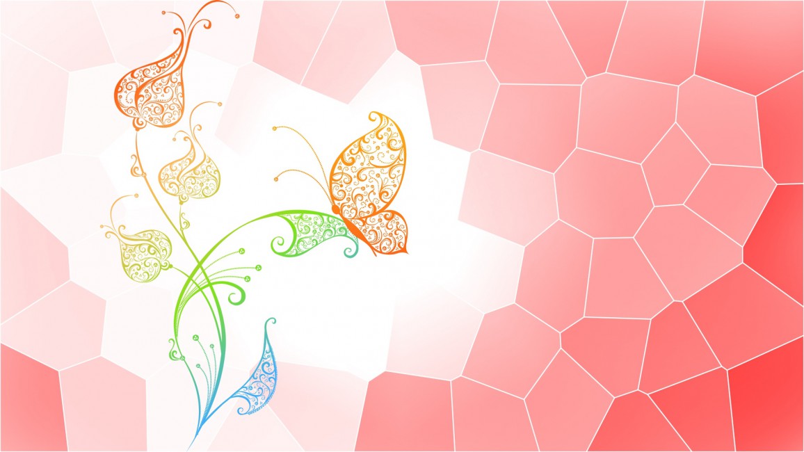 Flower Butterfly Dots Abstract Vector 1156x650 Flower Butterfly Dots Abstract Vector