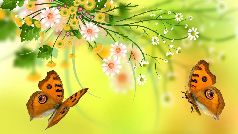 Vector Flowers, Butterfly, Design Wallpaper Vector And Designs 970x545 Vector Flowers, Butterfly, Design Wallpaper Vector And Designs