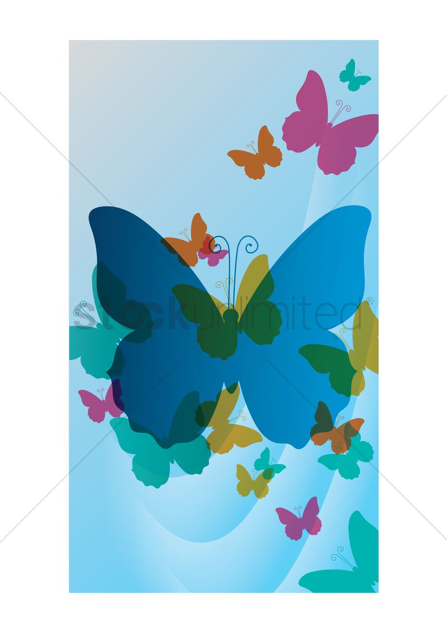 Abstract Butterfly Wallpaper Vector Image 919x1300 Abstract Butterfly Wallpaper Vector Image
