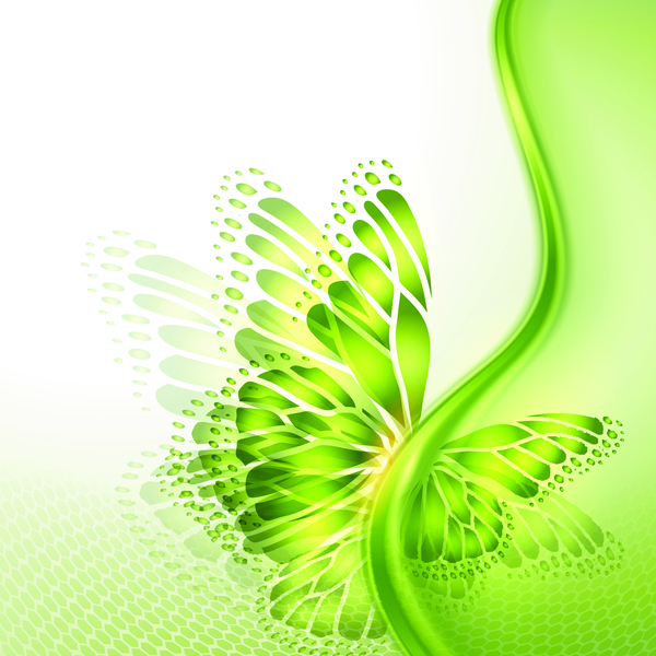 600x600 Butterfly Wings With Abstract Background Vector Free Download