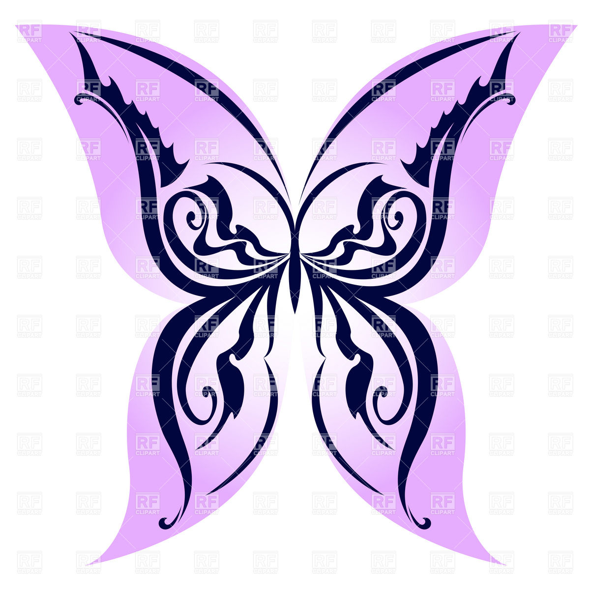 1200x1200 Butterfly With Tracery On Wings Vector Image Of Plants And Animals