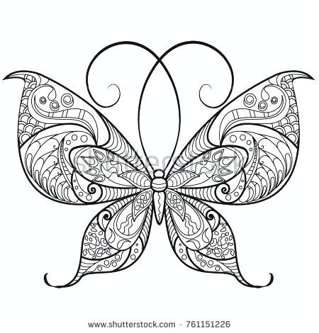 450x470 Butterfly Wing Outline