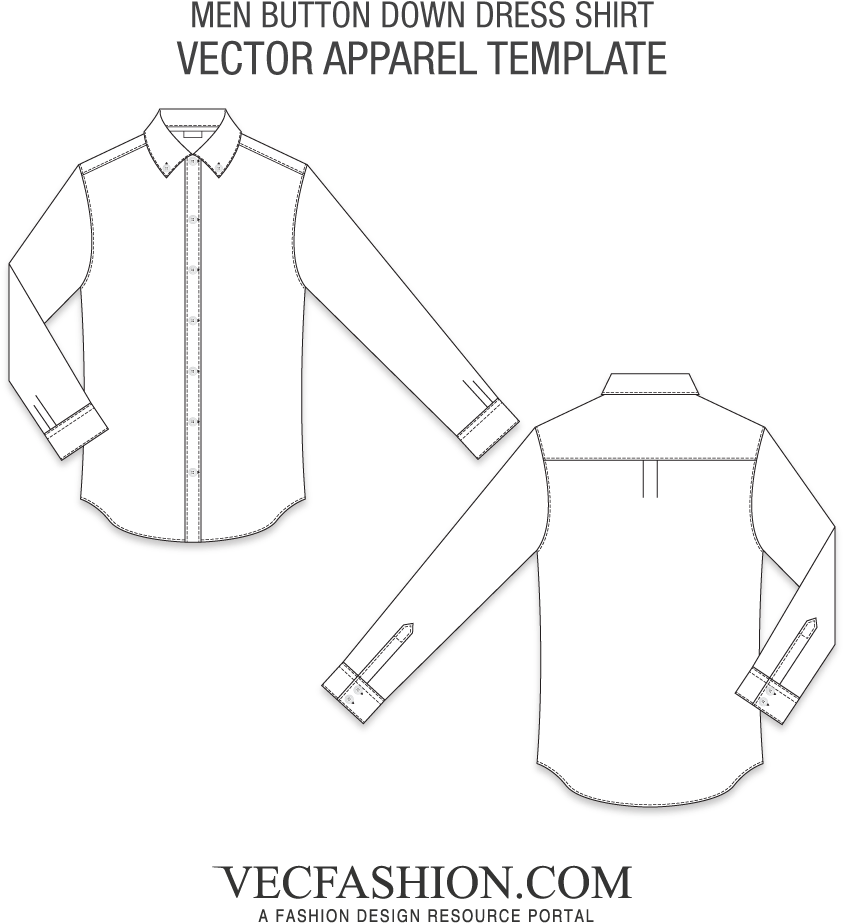 Download Button Down Shirt Vector at Vectorified.com | Collection ...