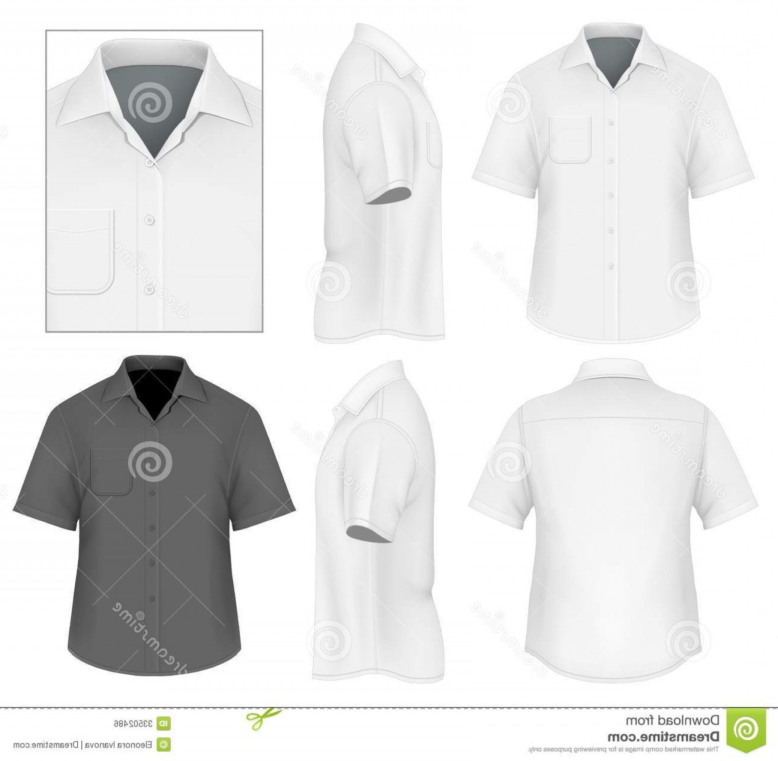 1560x1525 Royalty Free Stock Image Men S Button Down Shirt Design Template