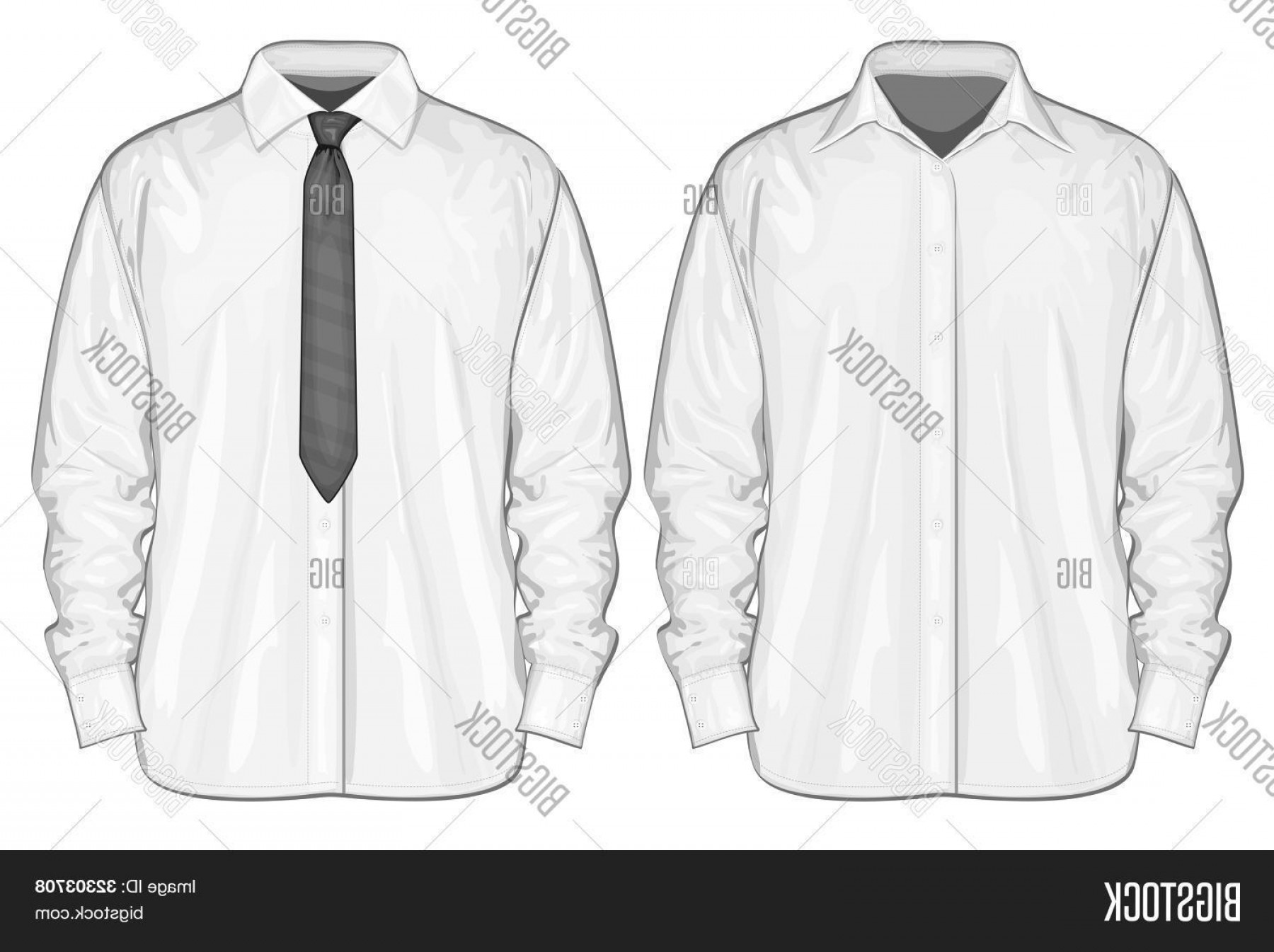1800x1345 Stock Vector Vector Illustration Of Dress Shirt Button Down