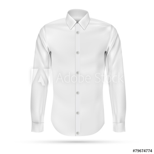 500x500 Vector Illustration Of Dress Shirt