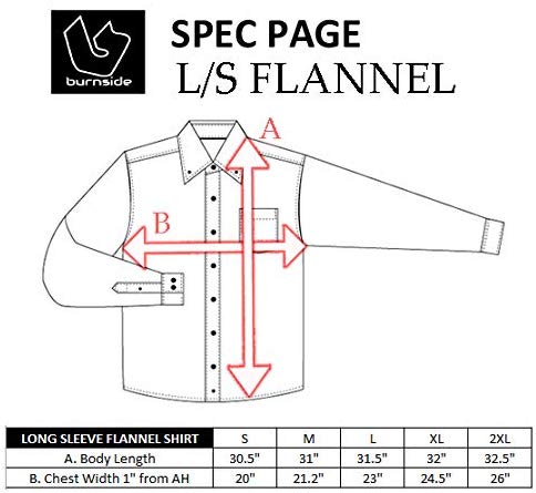 484x445 Burnside Mens Vector Buffalo Plaid Flannel Long Sleeve