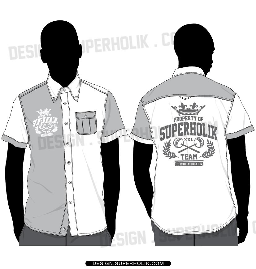 827x870 Button Down Shirt Template Vector