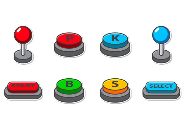 632x443 Free Arcade Button Icon Vector Free Vector Download Cannypic