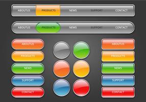 286x200 Buttons Free Vector Art