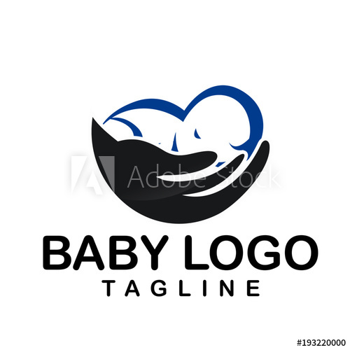 500x500 Mom And Baby Logo Vector Template