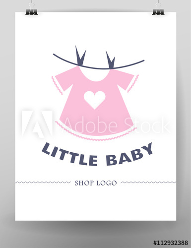 385x500 Vector Simple Flat Kid Logo Baby, Child Company Goods, Toys Shop