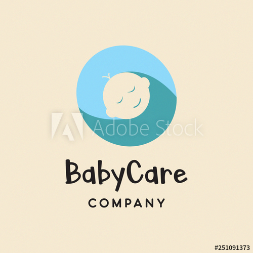500x500 Baby Care Logo Icon Vector Template