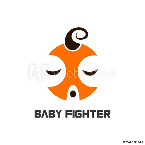 500x500 Baby Fighter Logo Vector For Your Company Or Brand