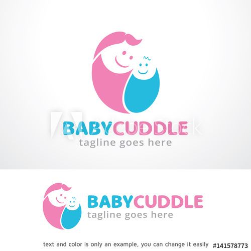 500x500 Baby Cuddle Logo Template Design Vector, Emblem, Design Concept