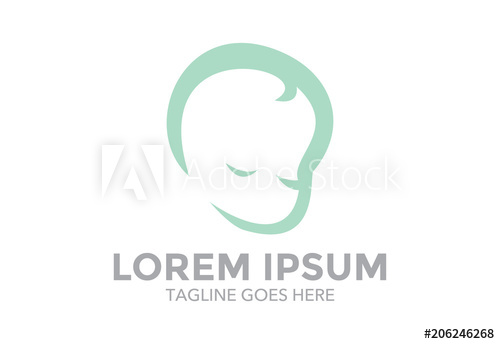 500x344 Baby Logo Vector Design Icon Vector Illustration
