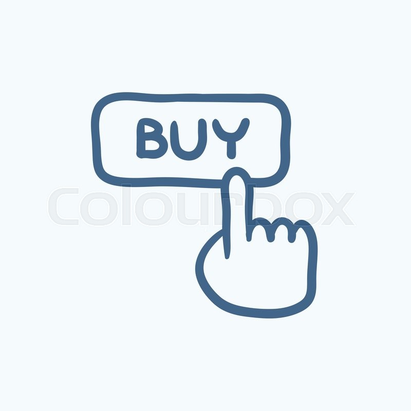 800x800 Buy Button Vector Sketch Icon Isolated Stock Vector Colourbox