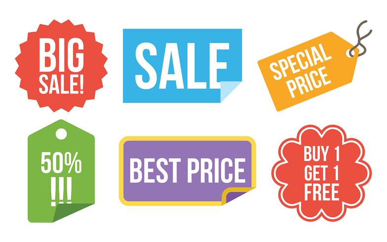 784x490 Price Flash Vector Icons