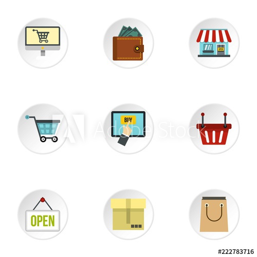 500x500 Purchase Icons Set Flat Illustration Of Purchase Vector Icons