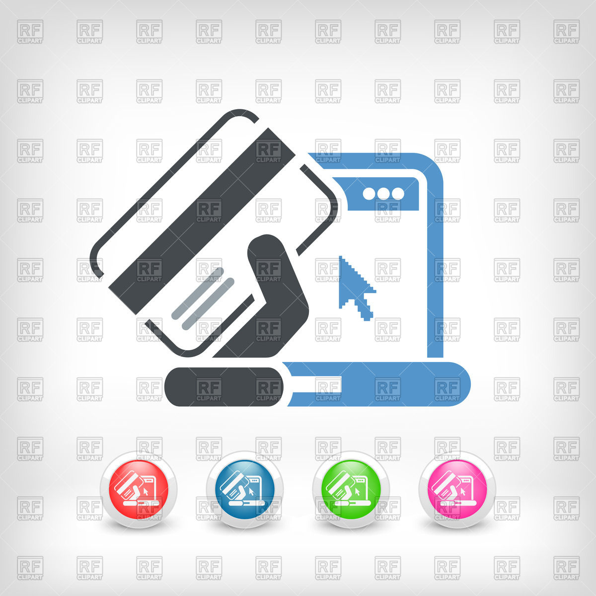 1200x1200 Buy Online Icon Vector Image Of Icons And Emblems Myvector