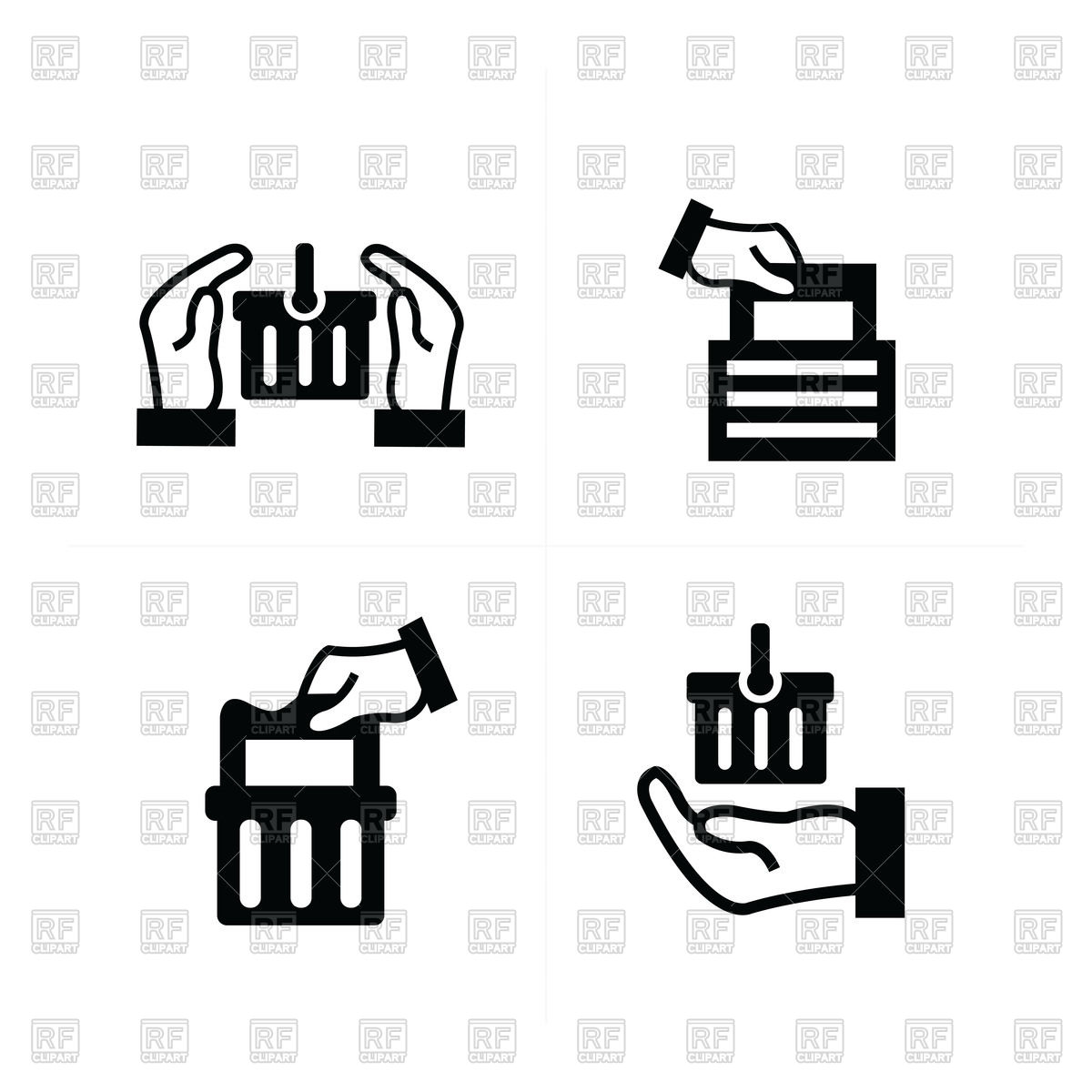 1200x1200 Shopping Icon Set