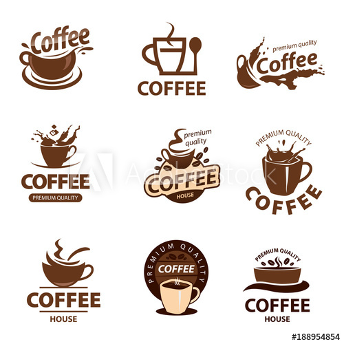 Coffee Cup Vector Logo Design Template Vector Coffee Shop Labels 500x500 Coffee Cup Vector Logo Design Template Vector Coffee Shop Labels