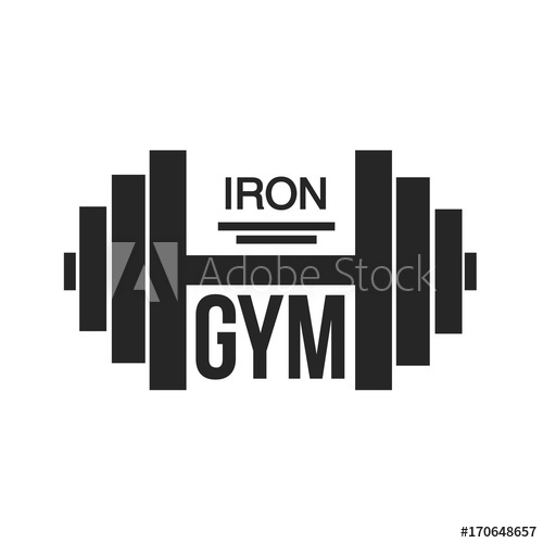 Vector Logo Design For Fitness Club Iron Gym 500x500 Vector Logo Design For Fitness Club Iron Gym