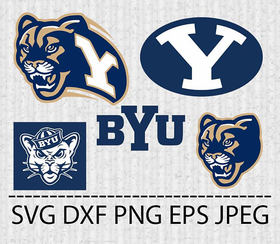570x497 Brigham Young Cougars Logo Vector Layered Byu Logos