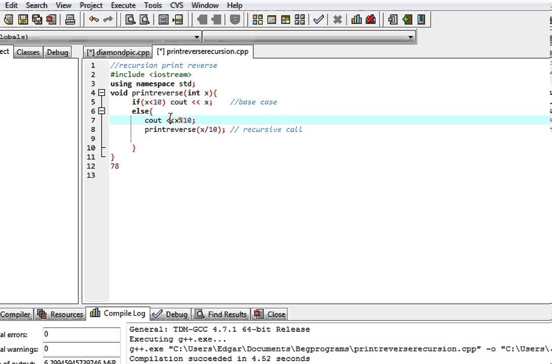 1092x720 C Program Recursion