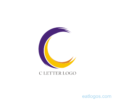 389x346 C Brush Letter Logo Design Download Alphabet Logos Vector Logos