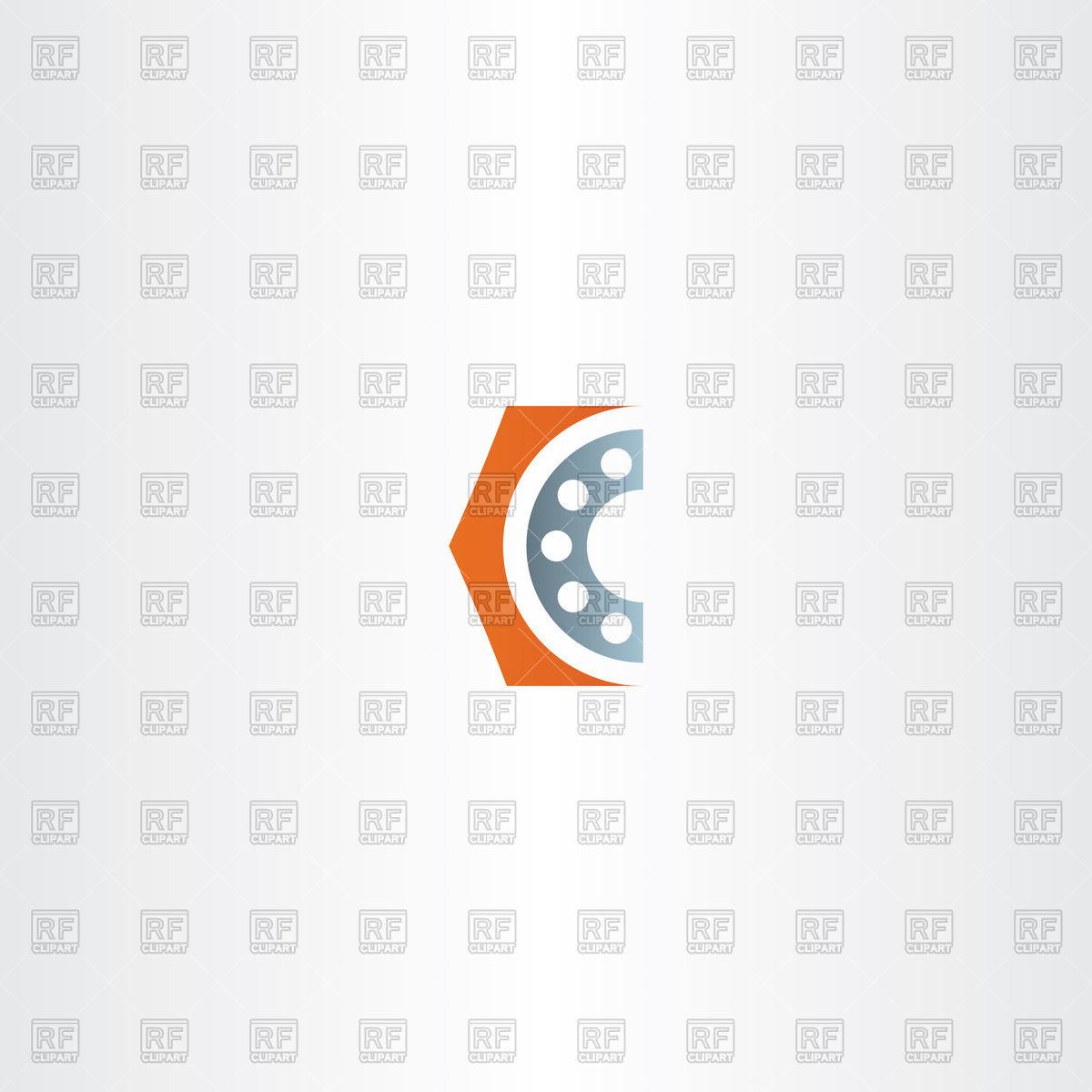1200x1200 Roller Bearing Letter C Logo Vector Image Of Icons And Emblems