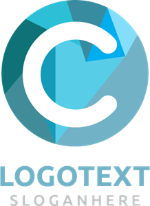 218x300 Round Blue Letter C Logo Vector