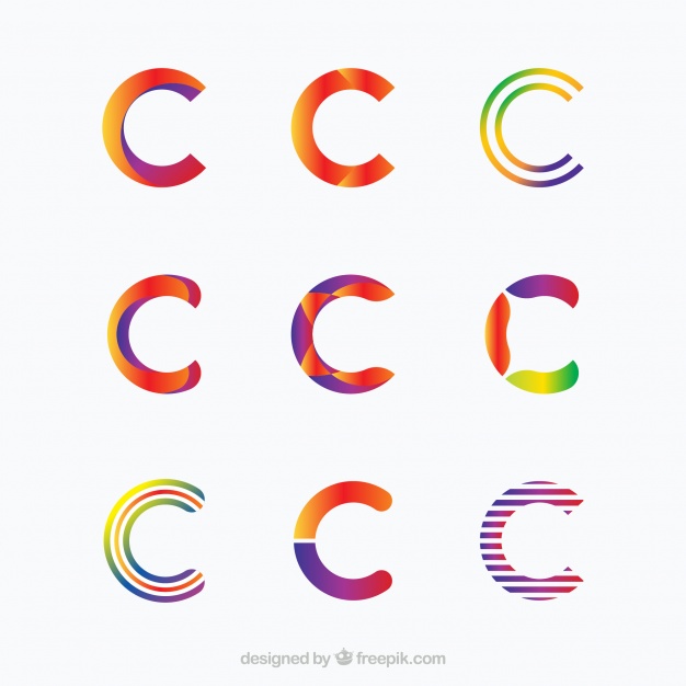 626x626 Elegant Letter C Logo Collection Vector Free Download