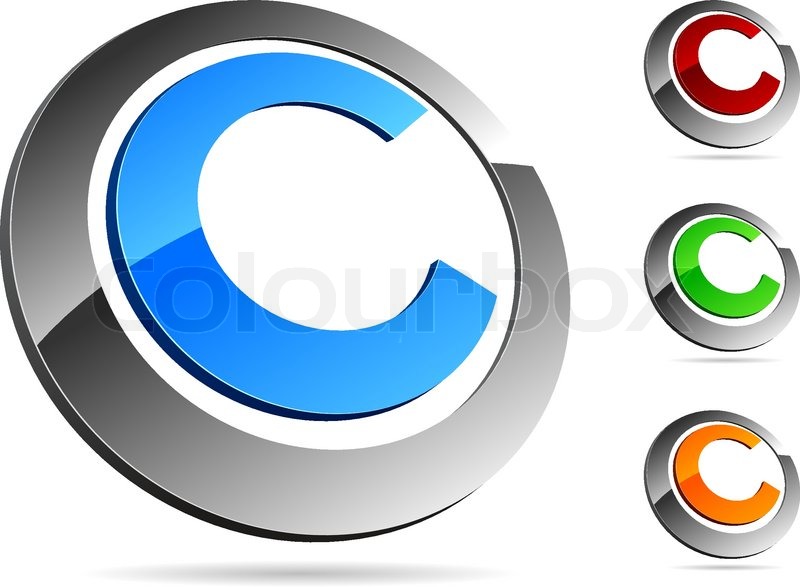 800x587 Letter C Symbol Vector Illustration Stock Vector Colourbox