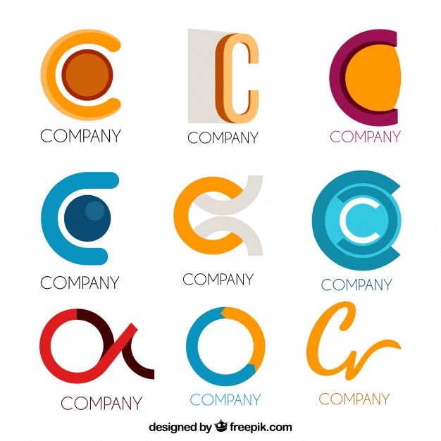 626x626 Modern Letter C Logo Collecti Vector Free Download