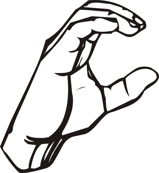 546x594 Sign Language C Clip Art