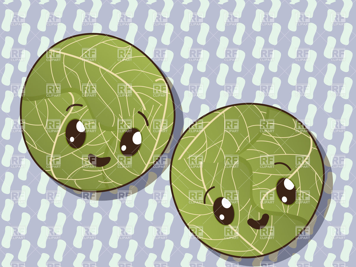 1200x900 Kawaii Style Drawing Cabbage Vector Image Of Food And Beverages
