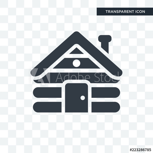 Cabin Vector Icon Isolated On Transparent Background, Cabin Logo 500x500 Cabin Vector Icon Isolated On Transparent Background, Cabin Logo