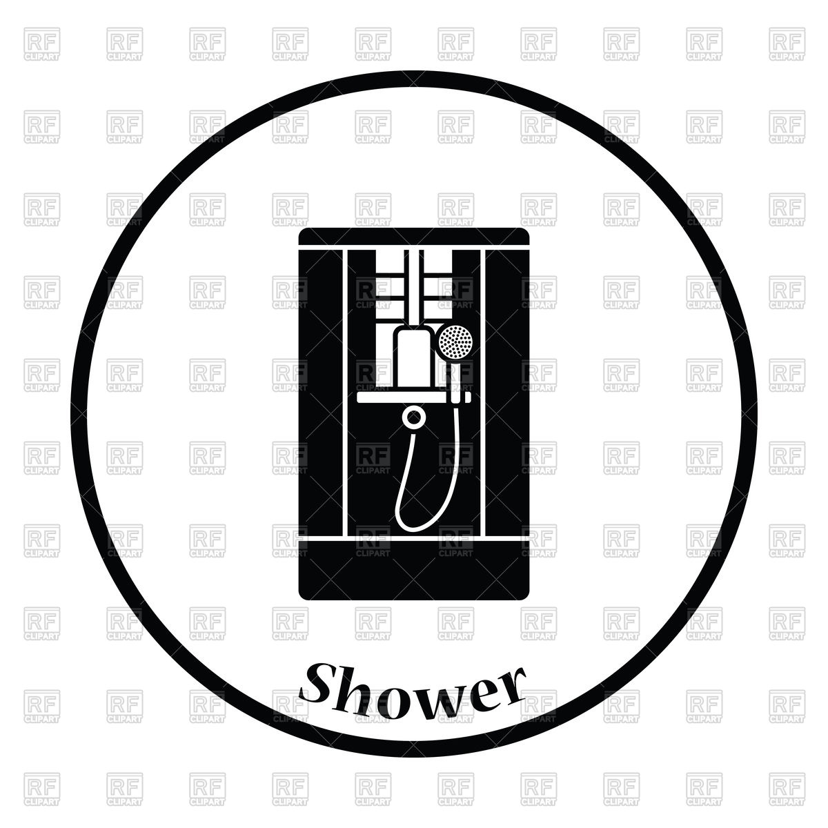 Icon Of Shower Cabin Vector Image Of Icons And Emblems Angelp 1200x1200 Icon Of Shower Cabin Vector Image Of Icons And Emblems Angelp