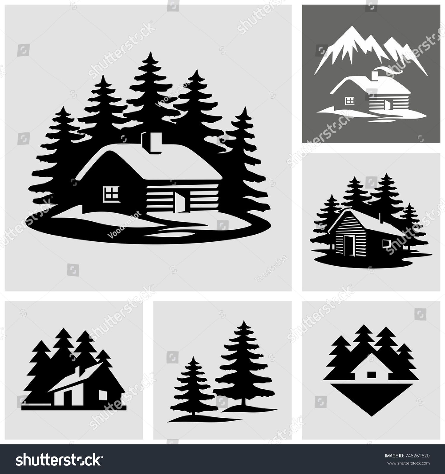 Log Cabin In The Woods Vector Icon Marketing Wood Logo, Cabins 1500x1600 Log Cabin In The Woods Vector Icon Marketing Wood Logo, Cabins