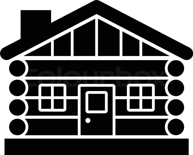 Rustic Wooden Log Cabin In Cartoon Stock Vector Colourbox 800x642 Rustic Wooden Log Cabin In Cartoon Stock Vector Colourbox